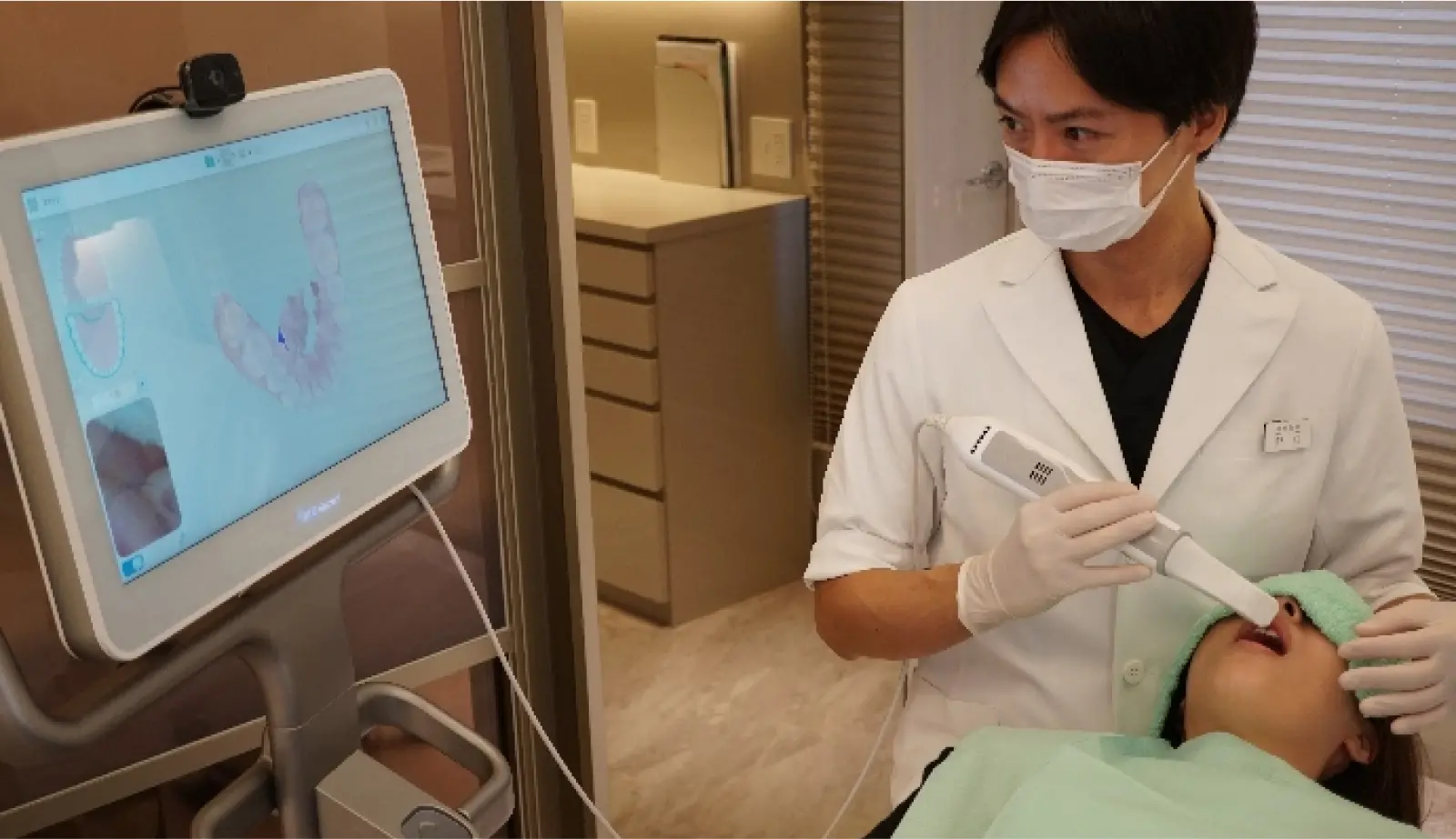 3Dスキャナーによる型取りにより、精密な治療が可能